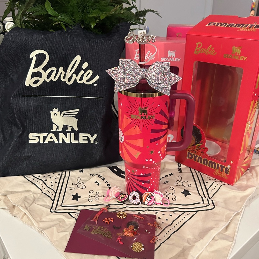 Barbie x Stanley Pink Tumbler with Accessories
